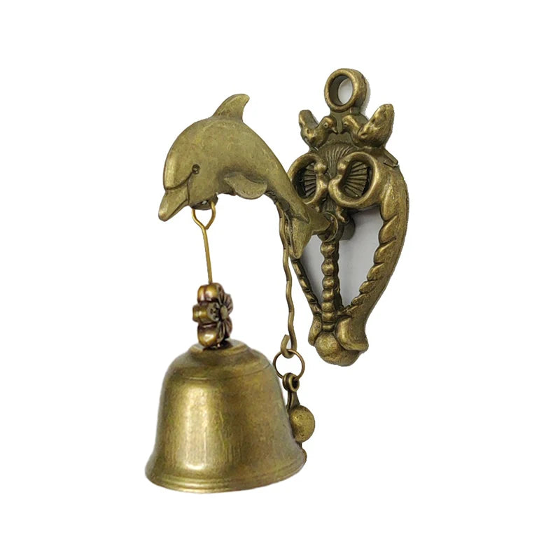 Vintage Style Animal Doorbells Metal Iron Bells Wind Bells Puppy Elephant Owls Wall Hanging Decoration Outdoor Wind Chimes Gift Qme A4