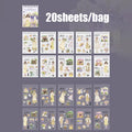 20 Sheets Career Sticker Book for Journal Scrapbooking DIY Planner Phone Case Decoration Kids Adults Craft Art Supplies Qme 6