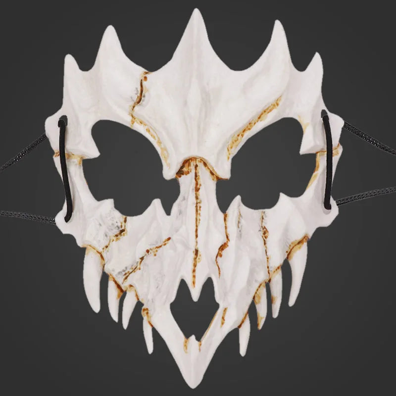Japanese Animal Skeleton Plastic Mask Cosplay Dragon God Heavenly Hound Yaksa Unisex Stage DropShip Halloween Masquerade Party Qme