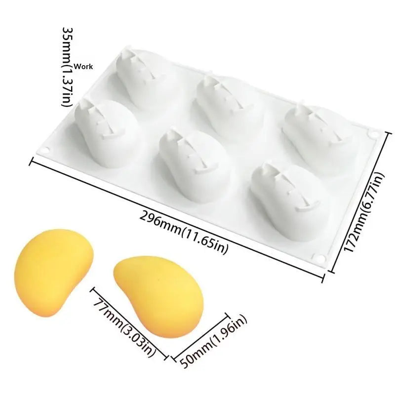 3D Mango Design Silicone Cake Molds Party Pastry Bakeware Fruit Qme 1