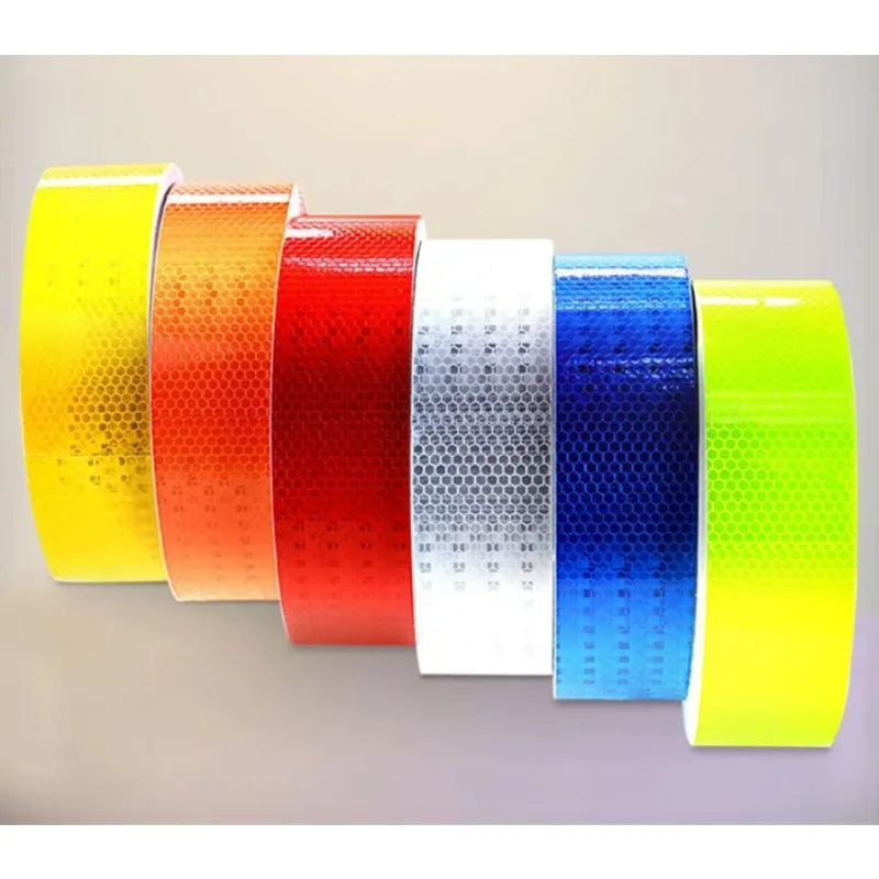 ESCAM 5cmx3m Car Reflective Material Tape Sticker Automobile Motorcycles Safety Warning Tape Reflective Film Car Stickers Qme