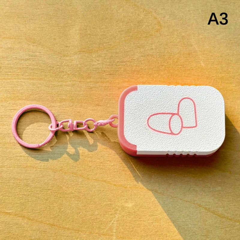 Portable Ear Plug Holder Container Jewelry Vitamins Earring Pills Qme A3