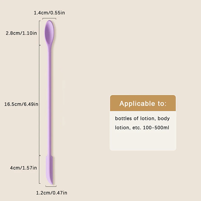 2-in-1 Silicone Scoop Scraper Double-headed Tool Cosmetic Liquids Qme M