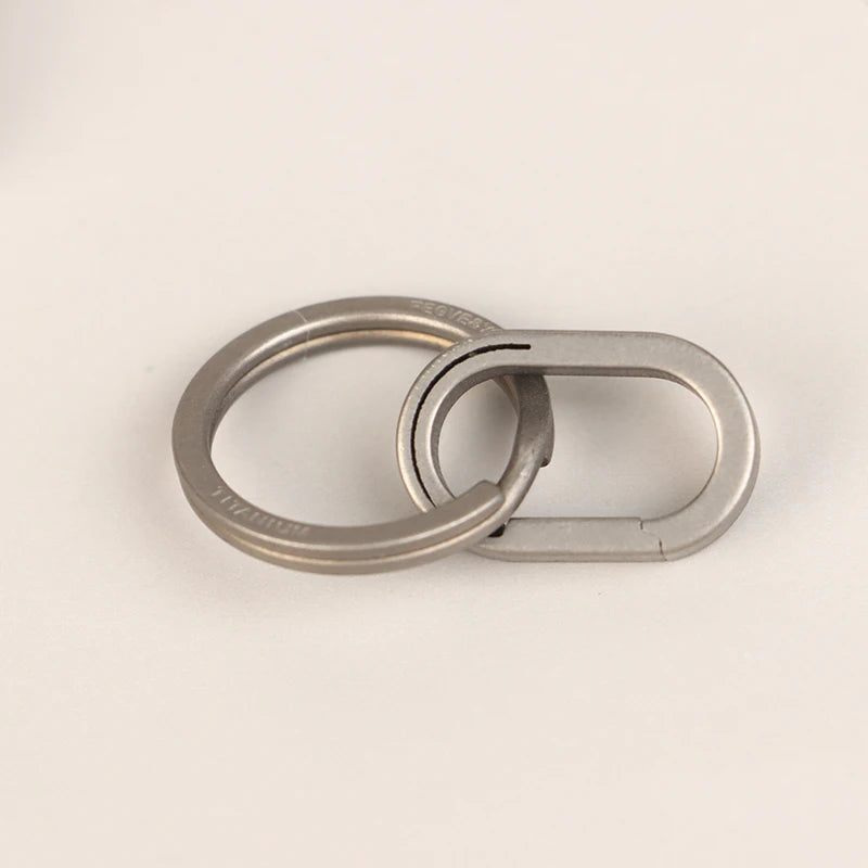 Titanium Alloy Mini Key Ring Connection Buckle Universal Joint Qme