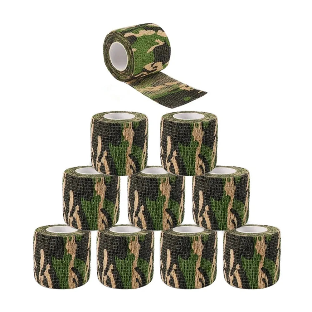 6/12/24 PCS Camouflage Tattoo Bandage Anti-slip Athletic Nonwoven Disposable Waterproof Self-adhesive Elastic Bandage Qme