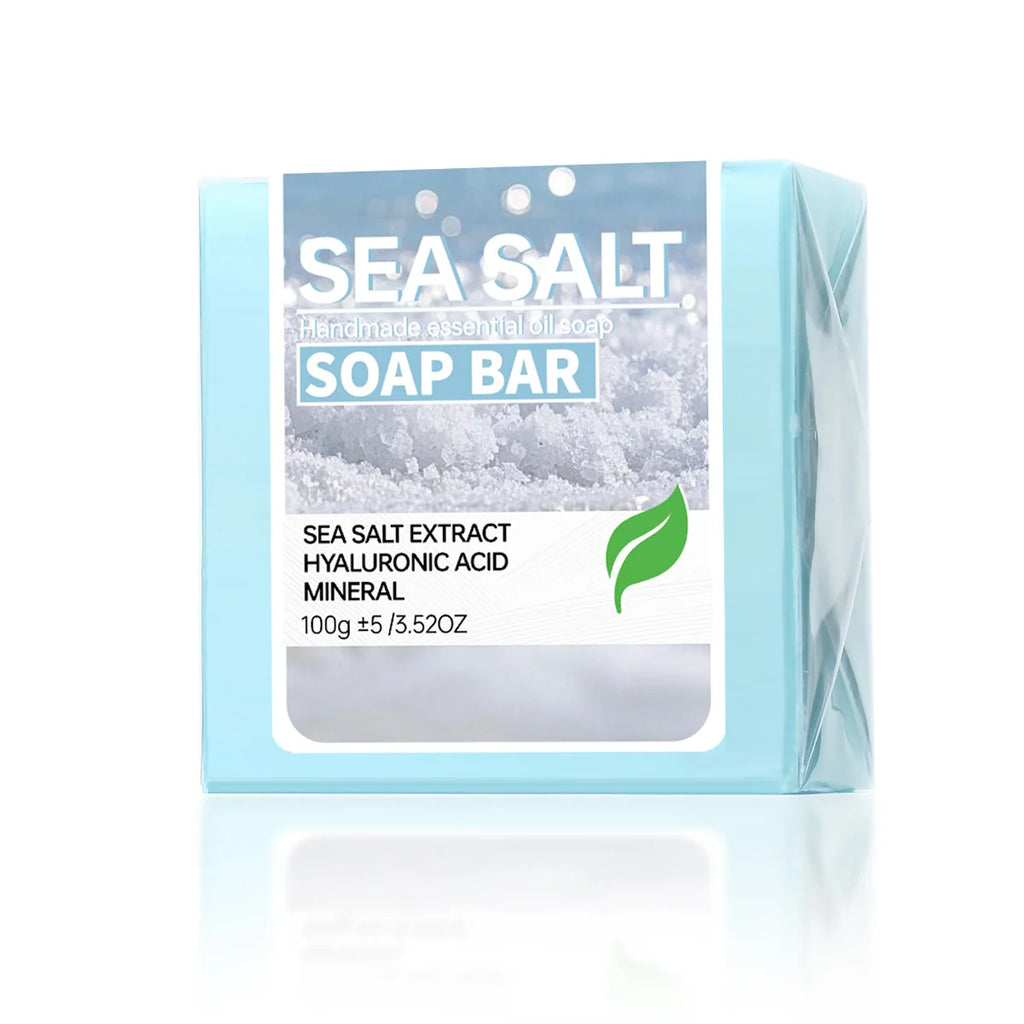 Sea Salt Handmade Essential Oil Soap Hyaluronic Acid Skin Cleansing Qme