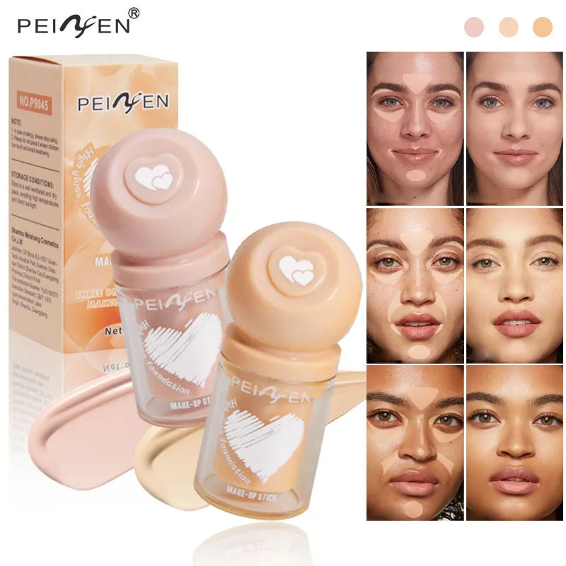 Gloss Foundation Make-up Makeup Stick Moisturizing Long-term Coverage Qme