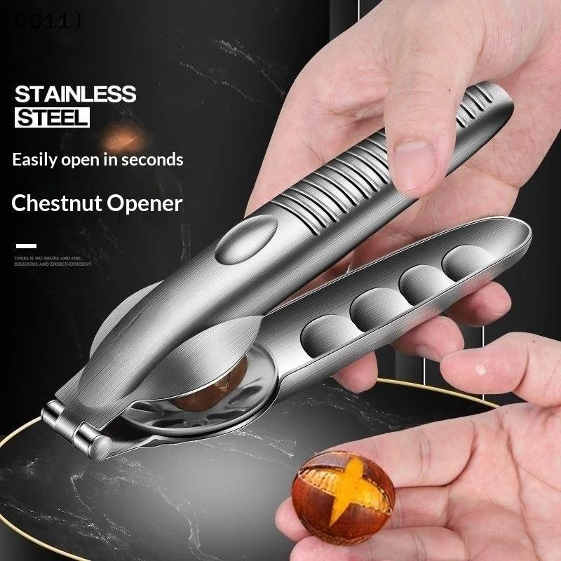 Stainless Steel Quick Clip Walnut Pliers Chestnut Opener Machine Qme Default Title