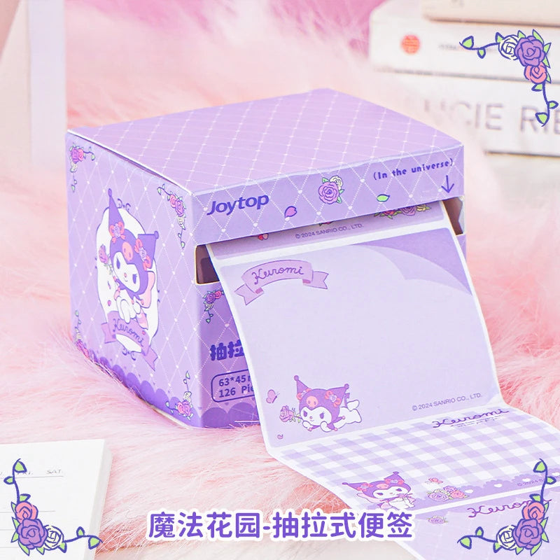 Hello Kitty Kuromi Pull-out Sticky Notes Cute Mistake-tracking Qme 1