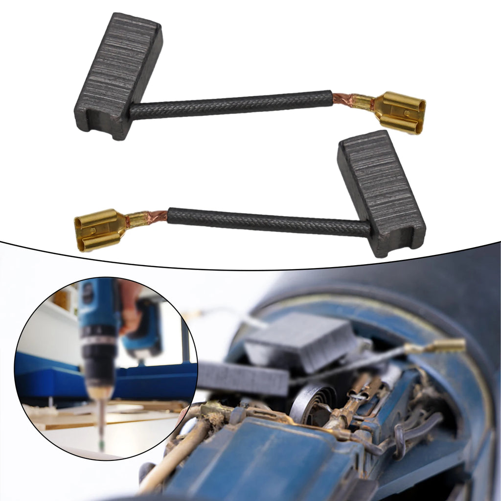 2pcs/set Carbon Brushes For Cordless Hammer Drill 7 X 8 X 18 Mm For 36 V-LI, For 36 VF-LI, 11536 VSR Power Tool Parts Qme