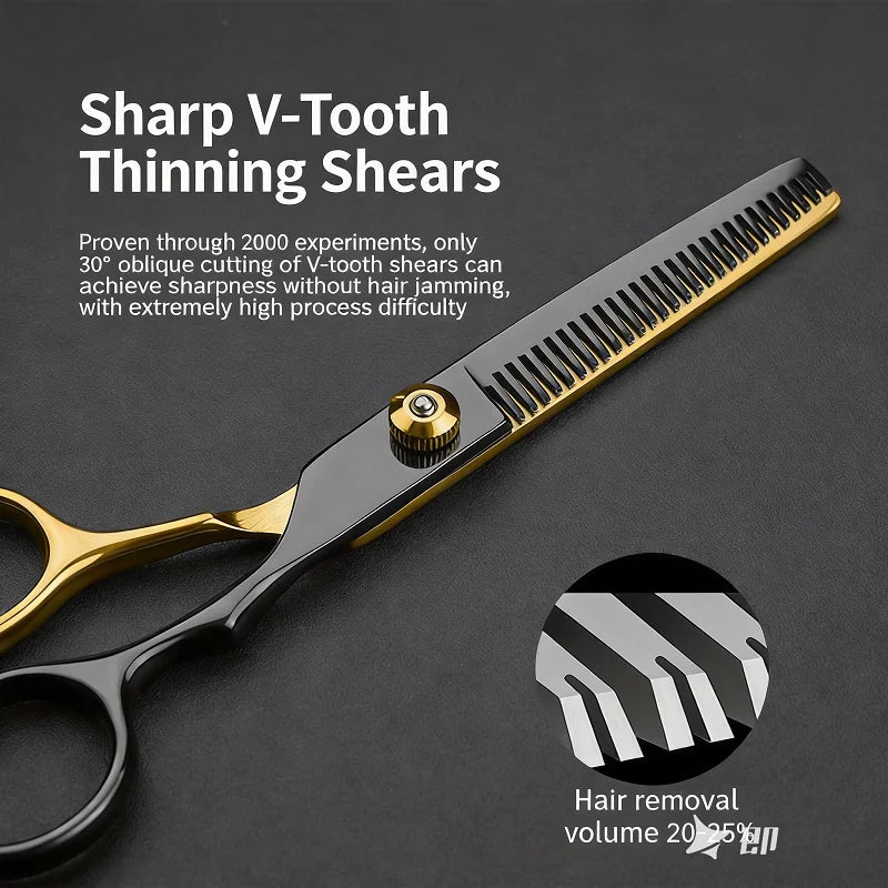 Professional Hair Cutting Scissors Home Barber Salon Thinning Shears Qme
