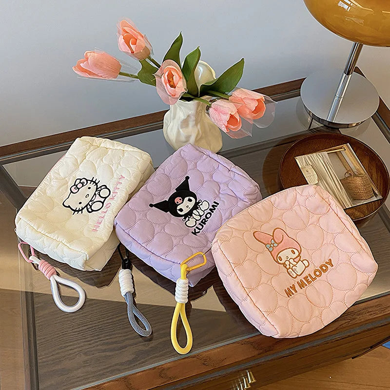 Large Capacity Sanrio Cosmetic Bag Handheld Toiletry Storage Pouch Qme