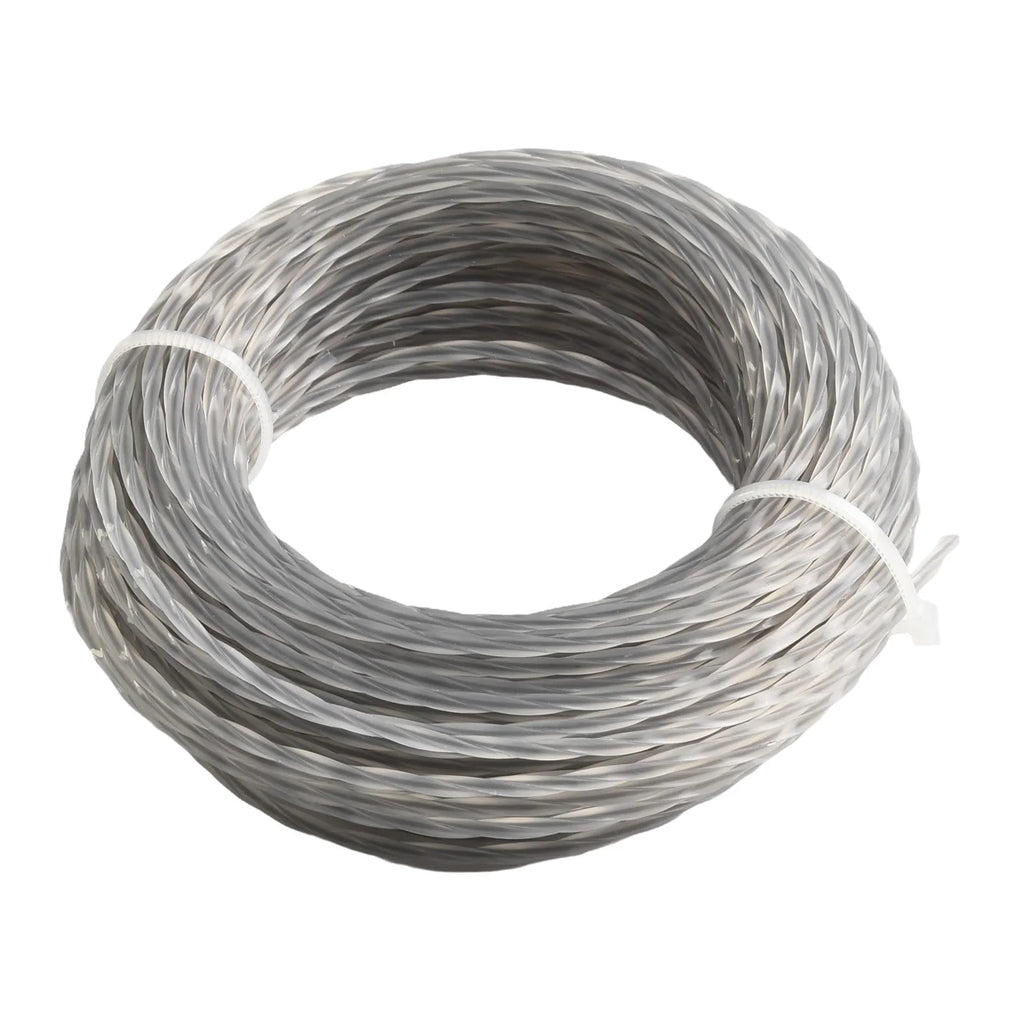 2 Rolls 15M 2.0/3.0mm Trimmer Nylon thread Rope Core-Reinforced Grass Trimmer Line 2.0- 3.0 Mm X 15m(30m) Line Spool Qme