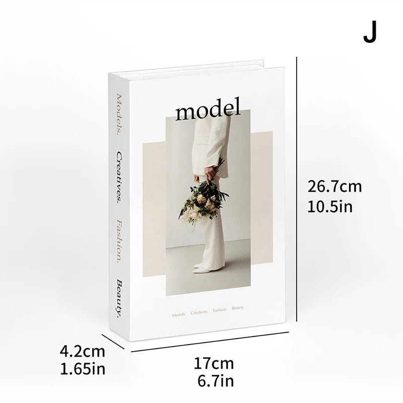 Fashion Fake Books Decoration Luxury Decorative Book Living Room Qme J