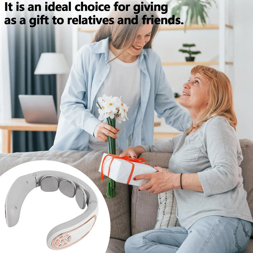 Electric Neck Massager Heat 3 Levels 4 Modes Relaxes Back Shoulder Qme