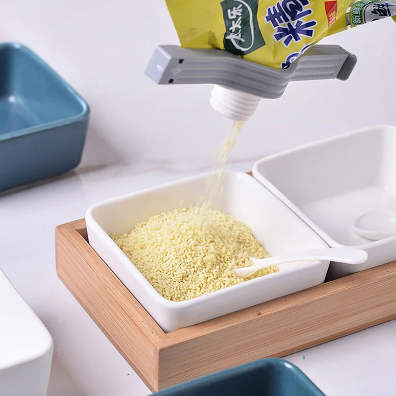 Screw Cap Sealing Clip Seasoning Bag Milk Powder Salt Snack Food Qme