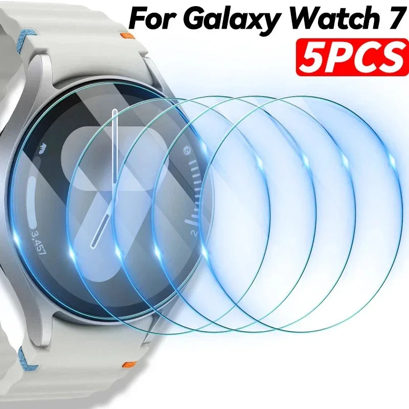 Tempered Glass for Samsung Galaxy Watch 6 40 44mm HD Screen Protector Film Anti-Scratch for 5Pro 45mm 6 Classic 43 47mm membrane Qme
