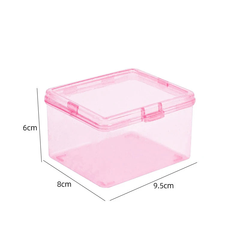 Desk Organizer Box Classification Stationery Transparent Plastic Qme