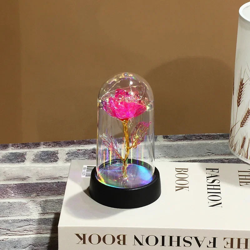 LED Simulation Rose Flower Light Beautiful Realistic Looking Night Qme D
