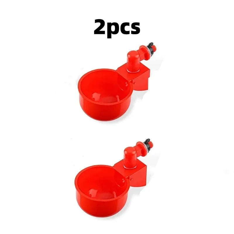6pcs Poultry Water Dispenser Chicken Goose Universal Automatic Drinker Plastic Water Feeder Quail Drinker Farm Yard Accessories Qme 2pcs