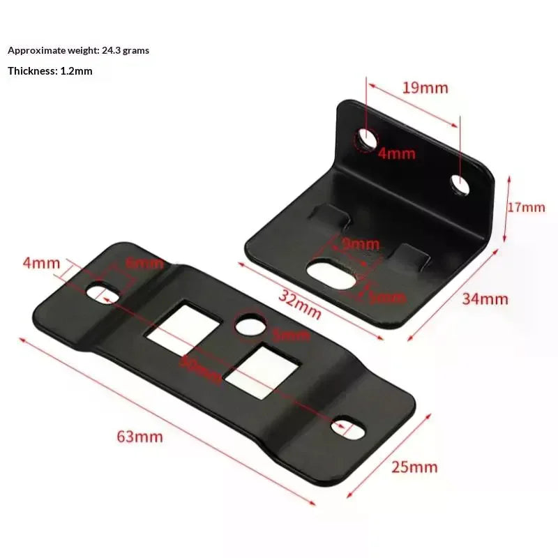 4Pcs Home Renovation DIY Tool Accessories Fixed Fastener 2-In-1 Insert Furniture Laminate L-Shaped 90 Degree Connector Qme