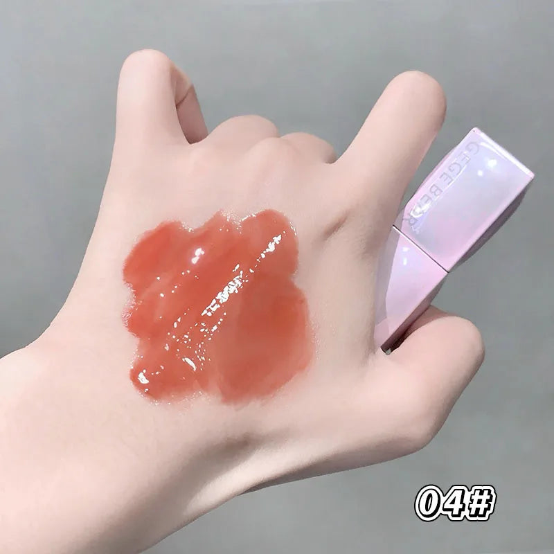 GEGE BEAR Hydrating Lip Oil Gloss Glass Shine Plumping Serum Qme GX1629-04