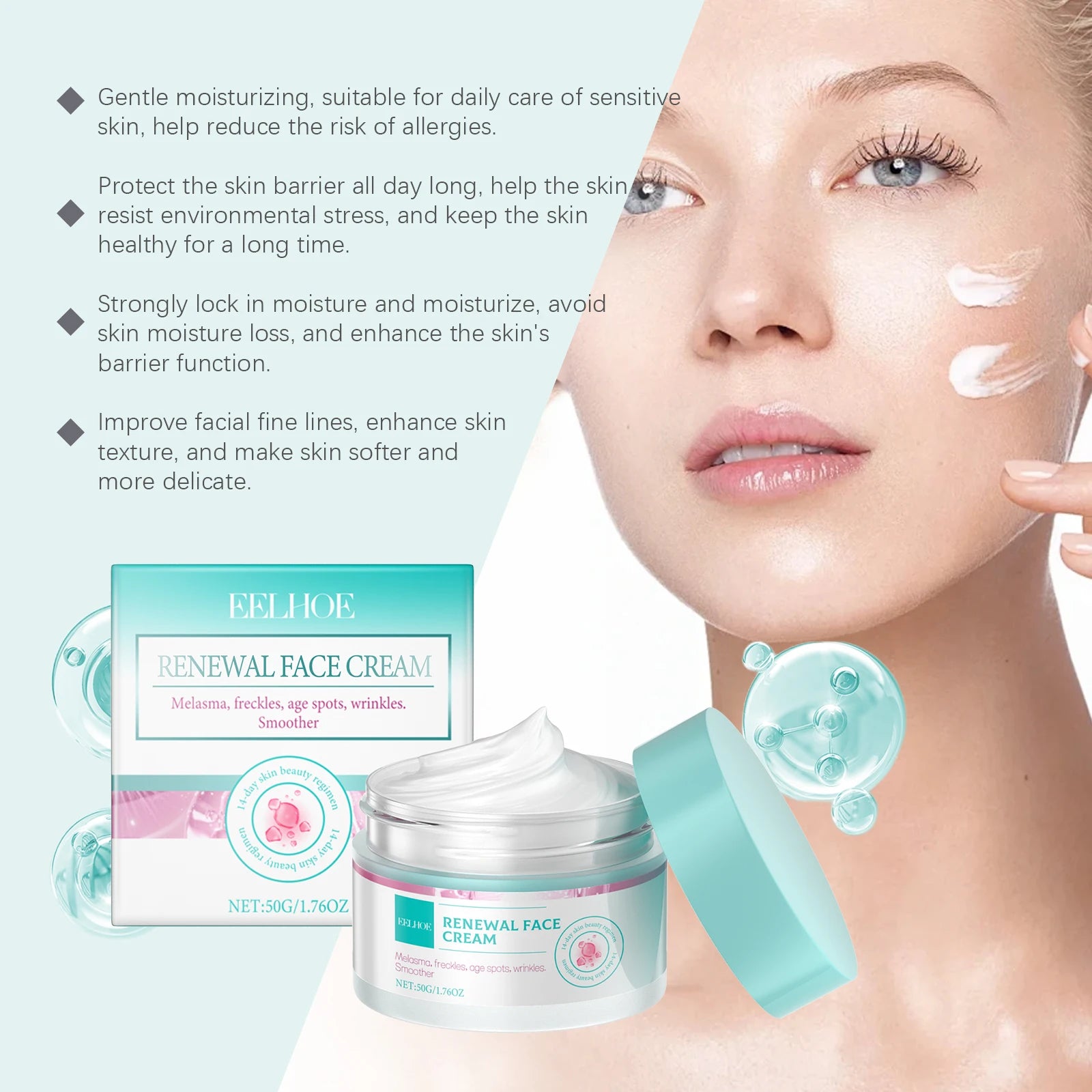 Collagen Firming Facial Cream Renewal Deep Nourish Reduce Dark Spots Freckles Brightening Smooth Skin Lifting Firming Cream Qme