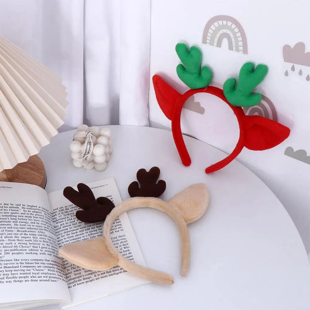Headwear Party Wash Face Christmas Make Up Cloth Antler Headband Hair Accessories Women Hair Band Korean Style Head Hoop Qme