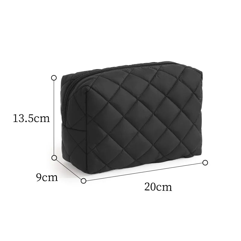 B Floral Printed Lipstick Storage Makeup Bag Women's Cosmetic Bag Beauty Organizer Case Travel Makeup Pouch Toiletry Organizer Qme black