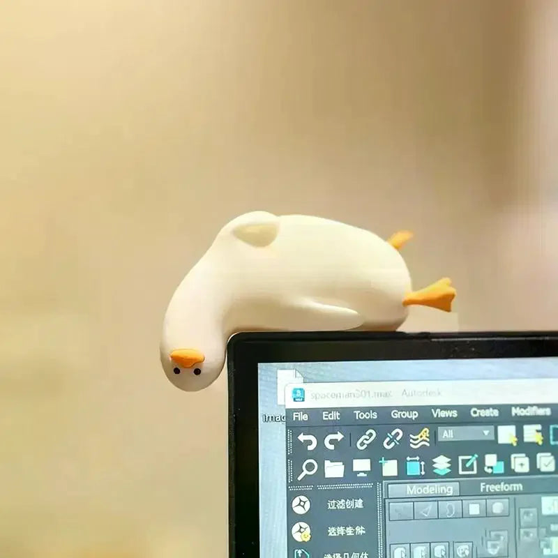 Cute Duck Bookend Book Holder Decorative Bookends For Heavy Books Anti Slip Book Stopper For Home Office Desk Qme
