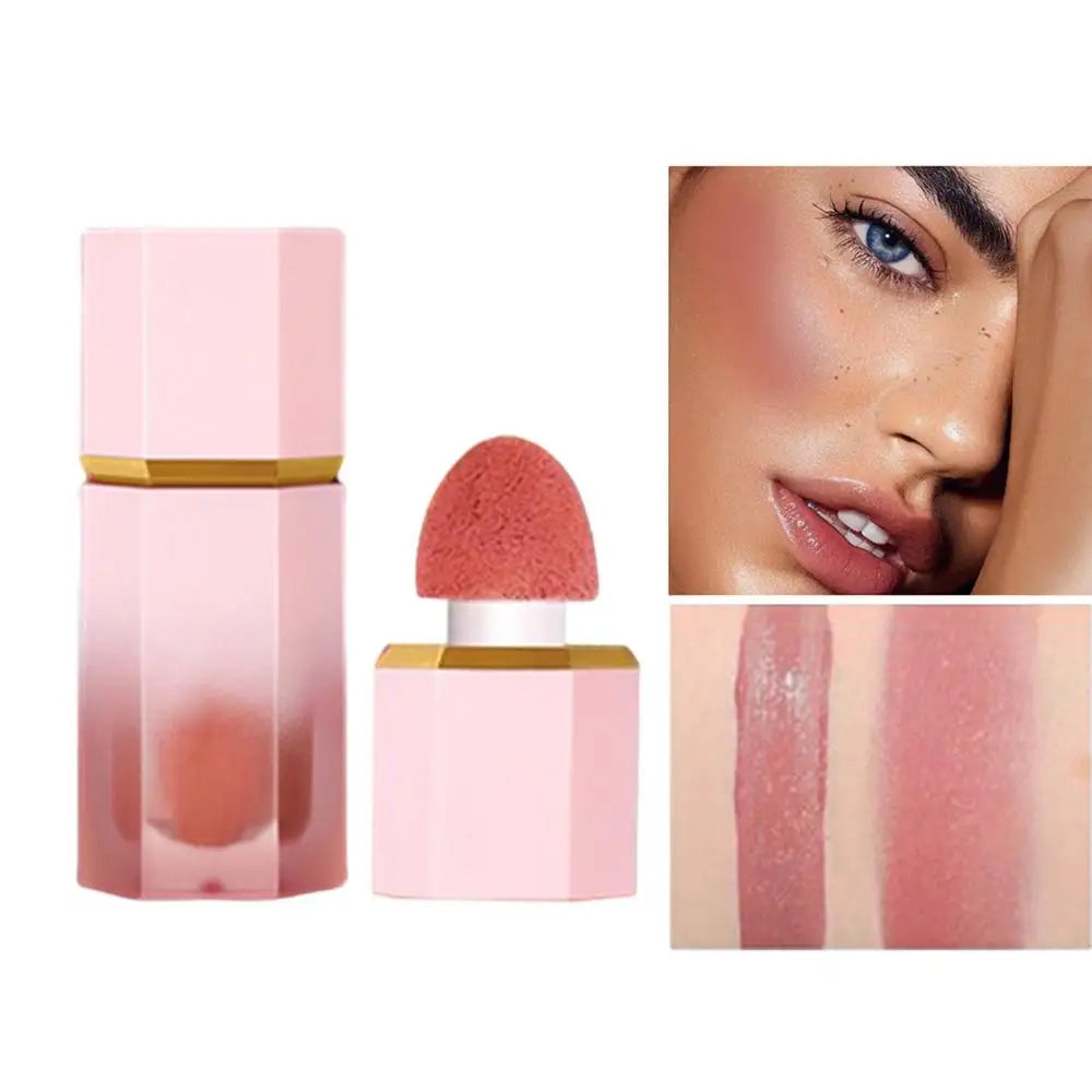 Cheek Liquid Blush With Cushion Liquid Illuminator Face Highlighter Long Lasting Natural Skin Tint Face Blush Wand Creamy Blush Qme 02 China Mainland