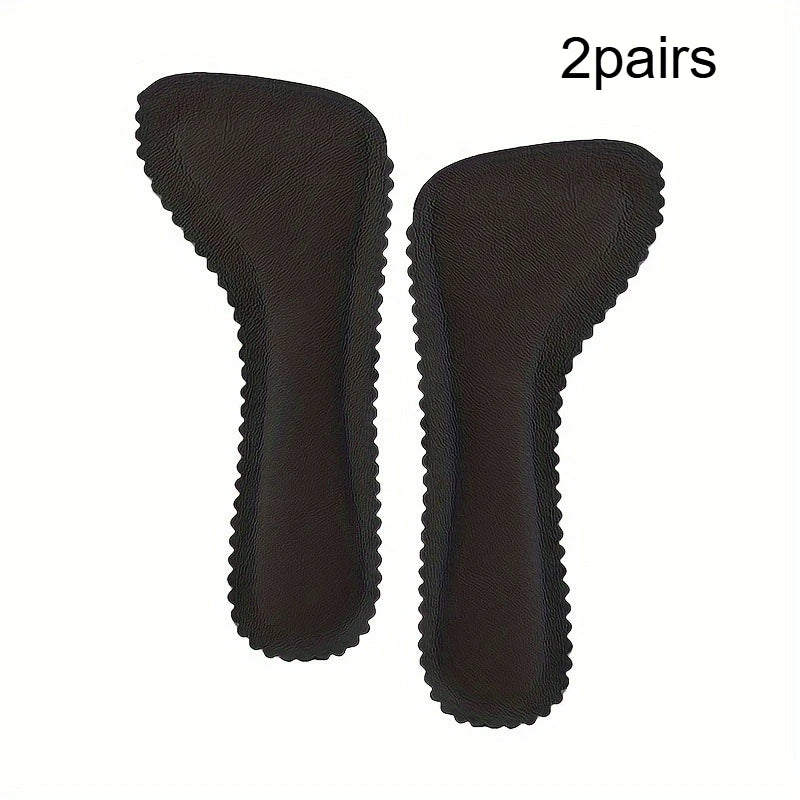 Self-Adhesive Sandal Insoles,Anti-Slip Breathable Shoe Pads for Heels,Open-Toe Shoes,Sweat-Absorbent Foot Cushions Qme Black 2pairs