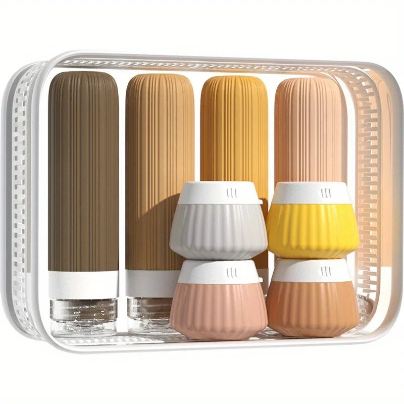 Toiletry Travel Bottle Portable Silicone Toiletries Containers Qme