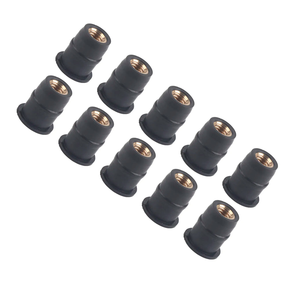 M5 Rubber Well Nuts 5mm/0.2in Metric Motorcycles Bolts Wellnut Rubber Well Nuts Well Nuts Kit Bolts Qme
