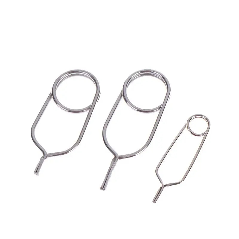 Stainless Steel Hackle Pliers Fly Tying Tool Clips Feather Wrapping Qme