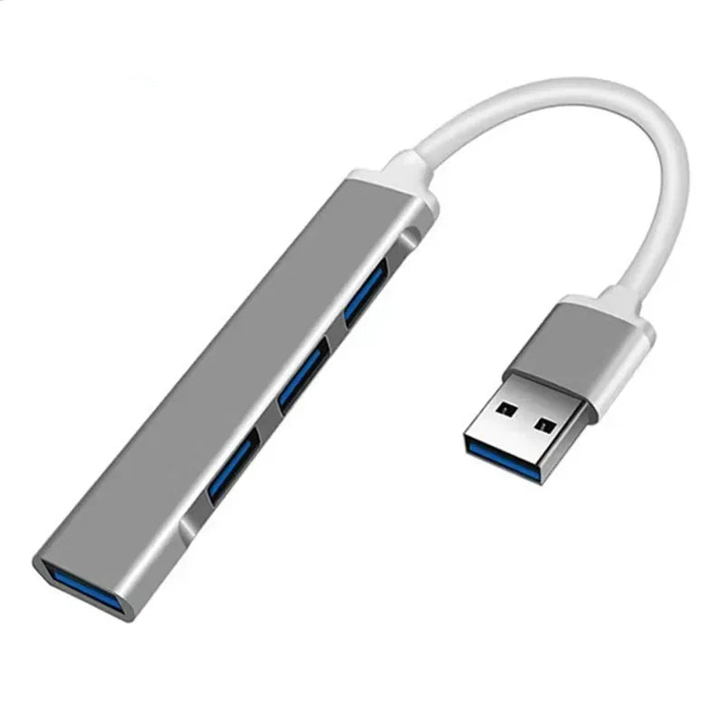 2PCS 4Port USB 3.0 Hub USB Hub High Speed type c Splitter 5Gbps For PC Computer Accessories Multiport HUB 4 USB 3.0 2.0 Ports Qme