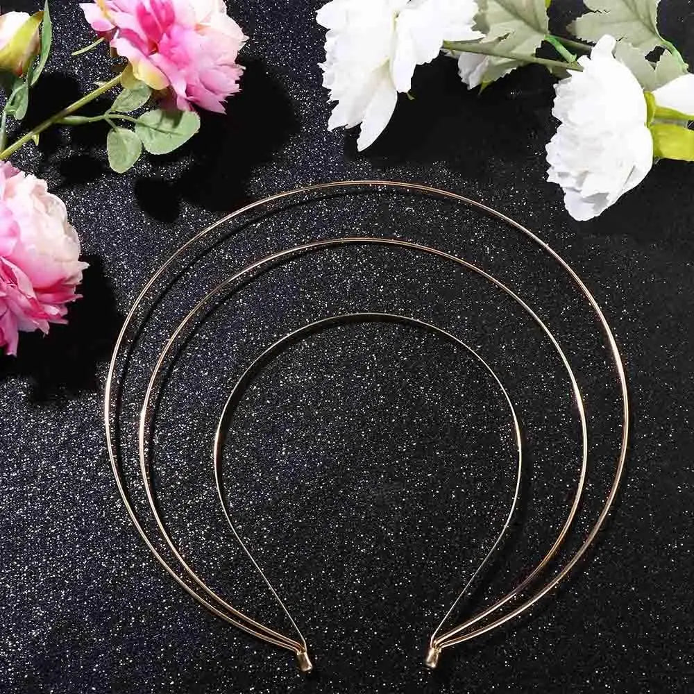 Multi-layer Non Slip Hairbands Goddess Hairbands Metal Band Headpiece Thin Korean Hair Hoop Glory Hair Crown Women DIY Headband Qme