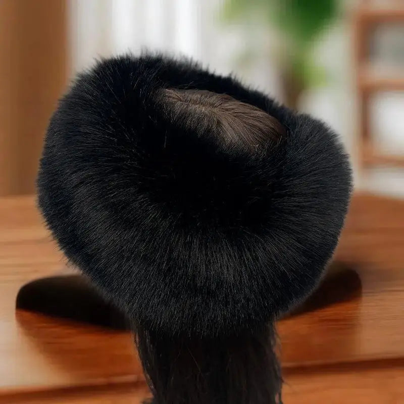 Fashion Fluffy Fur Women's Winter Hat Warm Ear Protection Snow Ski Qme