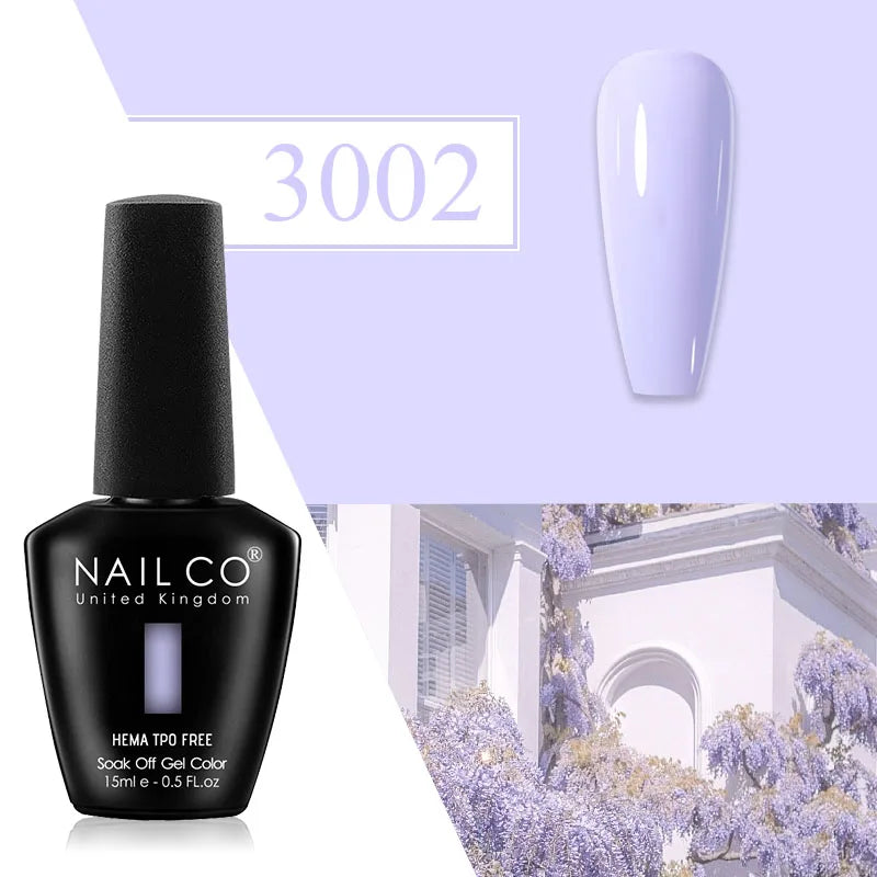 NAILCO Plum Gel Nail Polish Matte Coat Autumn Winter Semi Permanent