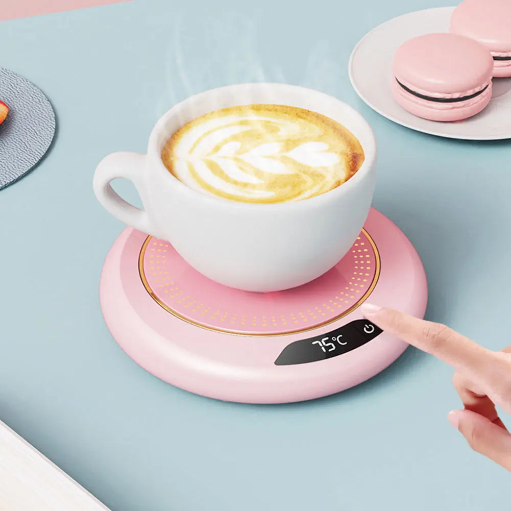 Coffee Mug Warmer for Desk Coffee Cup Warmer 3 Temp Settings Candle Warmer Plate Electric Beverage Warmers for All Cups and Mugs Qme