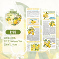 60mm*200cm Lemon Fruit Theme PET Tape Diary Planner Decor Junk Journal Scrapbooking School Supplies Collage Stationery Tapes Qme E
