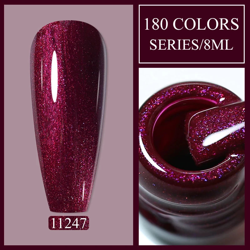 Arte Clavo Glitter UV Gel Nail Polish Sequin Series Colorful Soak Off
