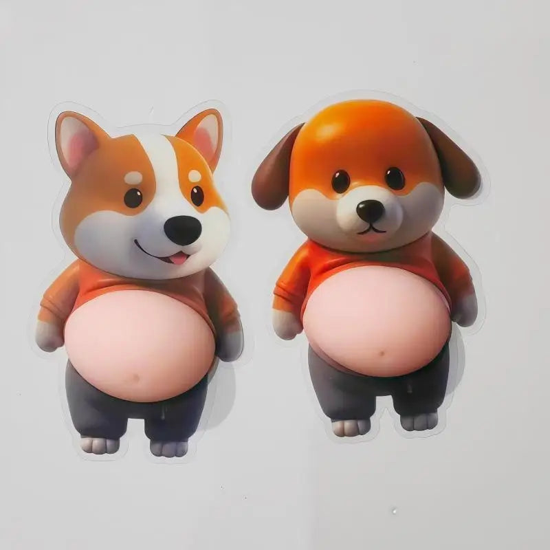3D Cute Puppy Sticker Squeezeable Phone Case Decoration Children's Birthday Party Favor Festival Supplies Qme A3