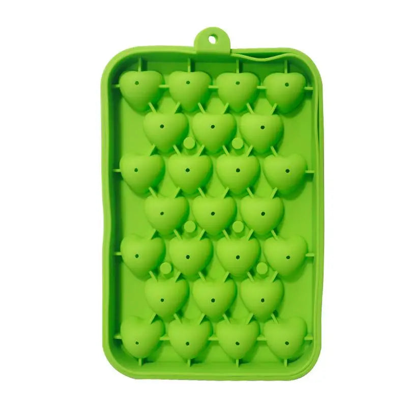 25 Grids Ball Mold Silicone Cover Ice Storage Box Easy Demould DIY Qme A7