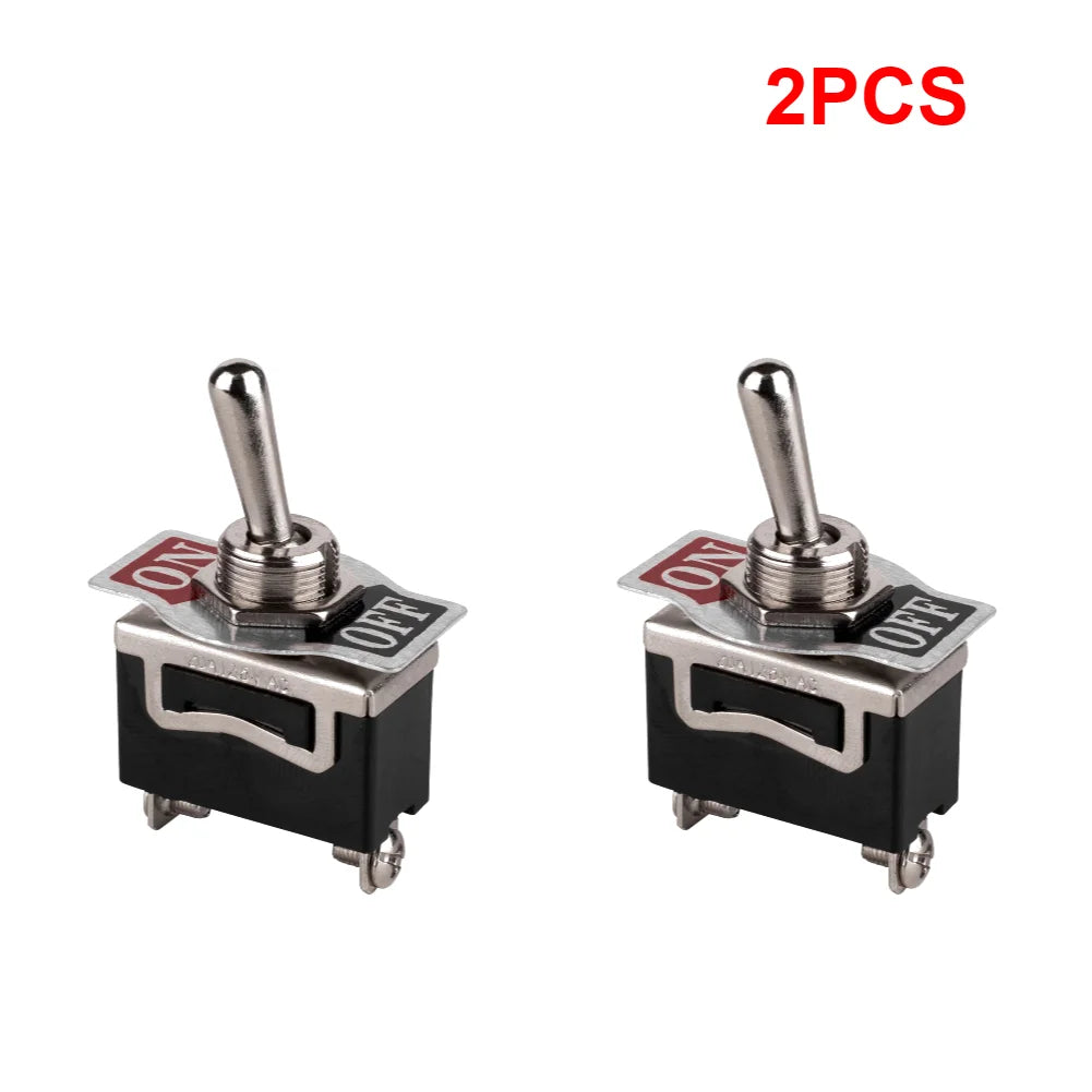 SPST Rocker Switch Heavy Duty Rocker Waterproof Toggle 2Pin Boot Cap Cover Car Boat Rocker Toggle Switch Boot for Auto Car Boat Qme 2PCS