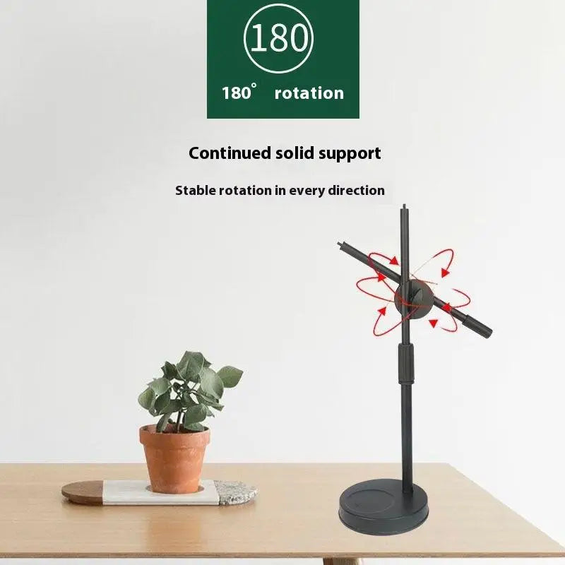 Tabletop Overhead Tripod Stand Ring Light Mobile Phone Holder Boom Qme