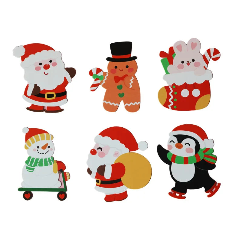Christmas Lollipop Cards Candy Decor Insert Kindergarten Message Qme