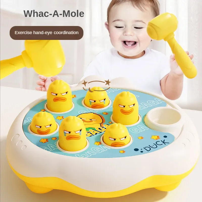 Cartoon Whac-A-Mole Montessori Baby Toy Toddler Educational Birthday Gift Animal Theme Knocking Game Parent Child Board Game Boy Qme