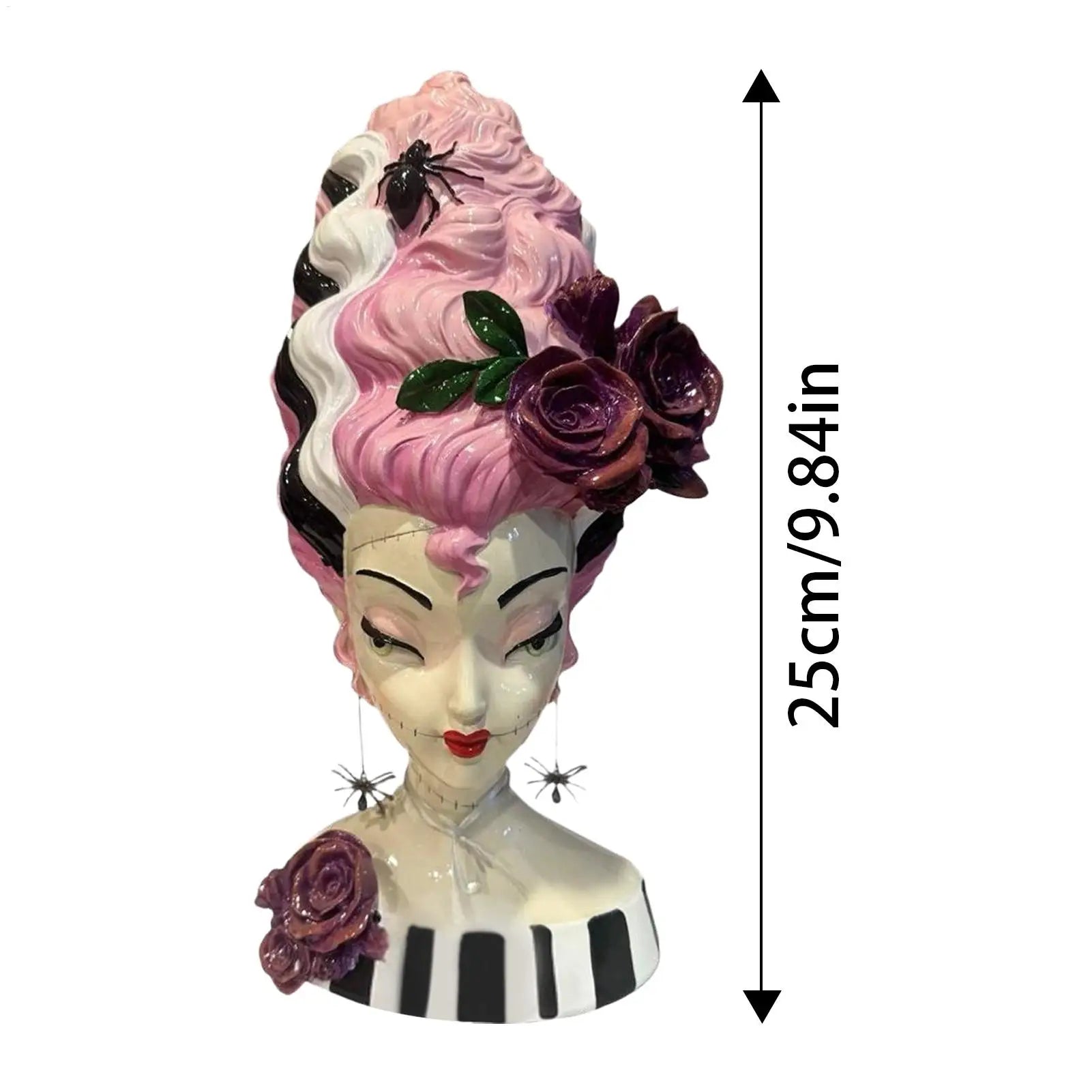 Halloween Decorations Bridal Bust Figurines Desk Gothic Figure Qme