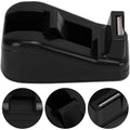 Portable Tape Dispenser Cutter Plastic Heavy Duty Handheld Tool Qme Black